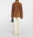 Petar Petrov Belted suede biker jacket