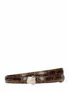 LEMAIRE 15mm Military Embossed Leather Belt