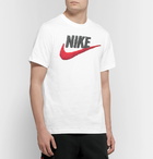 Nike - Sportswear Logo-Print Cotton-Jersey T-Shirt - White