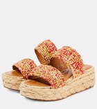 Clergerie Arlene 2 raffia platform sandals