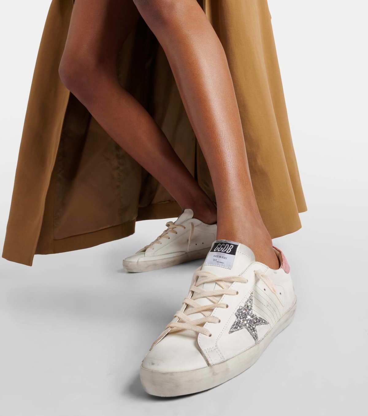 スニーカー Golden  Deluxe Brand Super-Star Sneakers In Smooth Leat Golden Goose Super-Star leather sneakers Golden Goose Deluxe