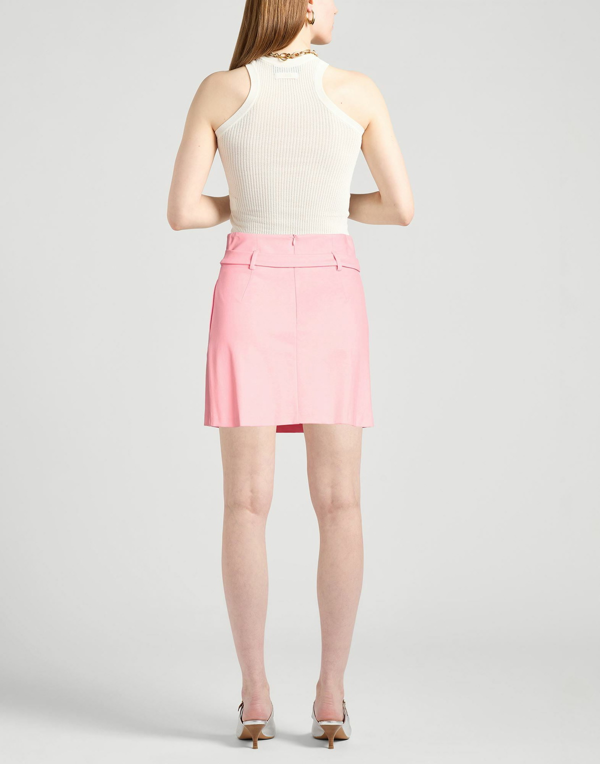 Manila Grace Womens Mini skirt in Pink