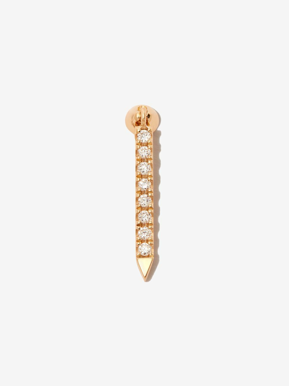 MARIA TASH 18K Yellow Gold Eternity Bar Diamond Earring