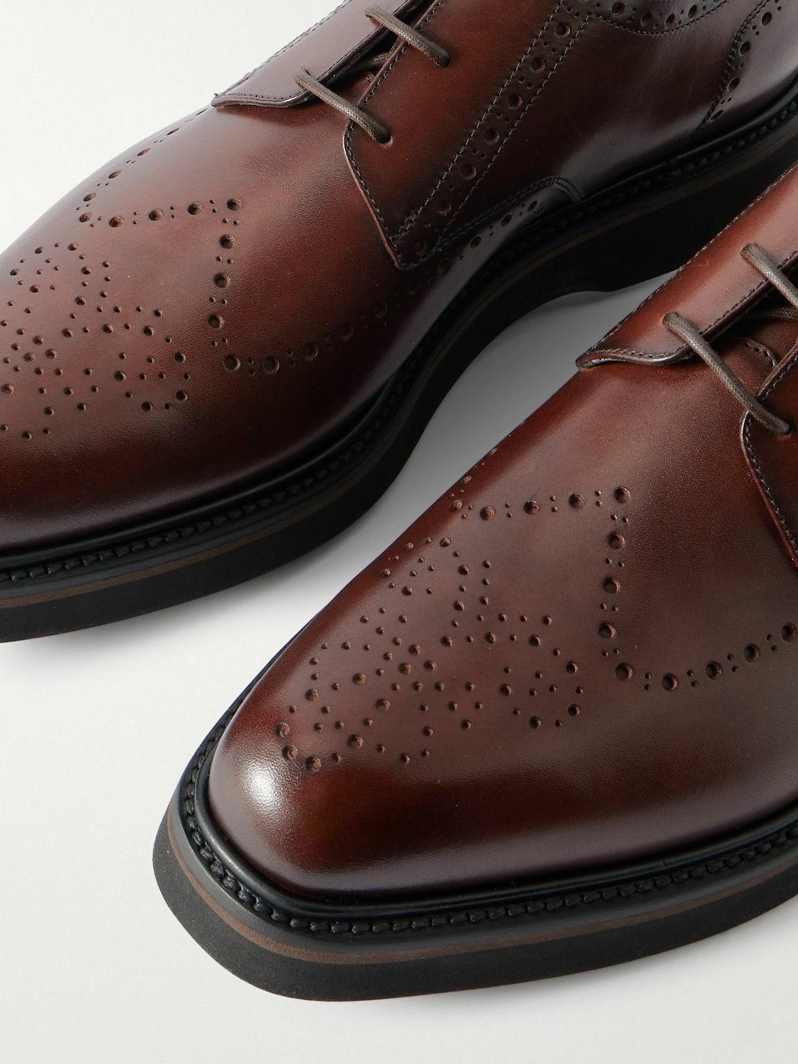 Berluti - Alessio Leather Brogues - Brown