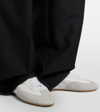 Saint Laurent Lewis leather and suede sneakers