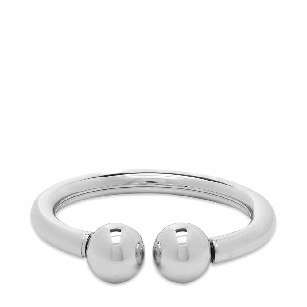 MM6 Maison Margiela Women's Ball Bangle in Polished Palladio