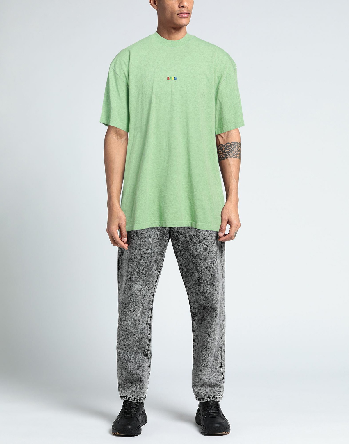 Msgm Mens T-shirt Light in Green