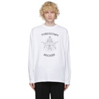 Balenciaga White Gothic Long Sleeve T-Shirt