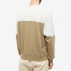 Isabel Marant Men's Howley Colour Block Crew Sweat in Khaki