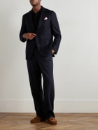 Caruso - Wool and Cashmere-Blend Flannel Blazer - Blue