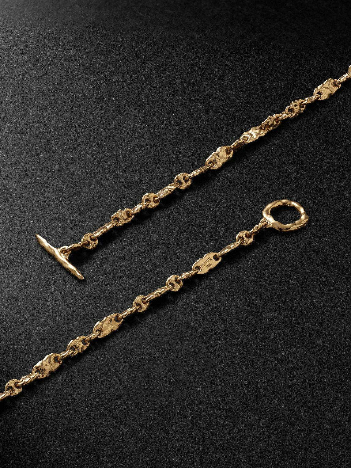 MAOR - Dali Hammered 18-Karat Gold Chain Necklace
