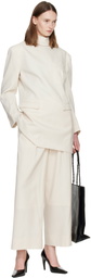 ISSEY MIYAKE Off-White Untitled Trousers