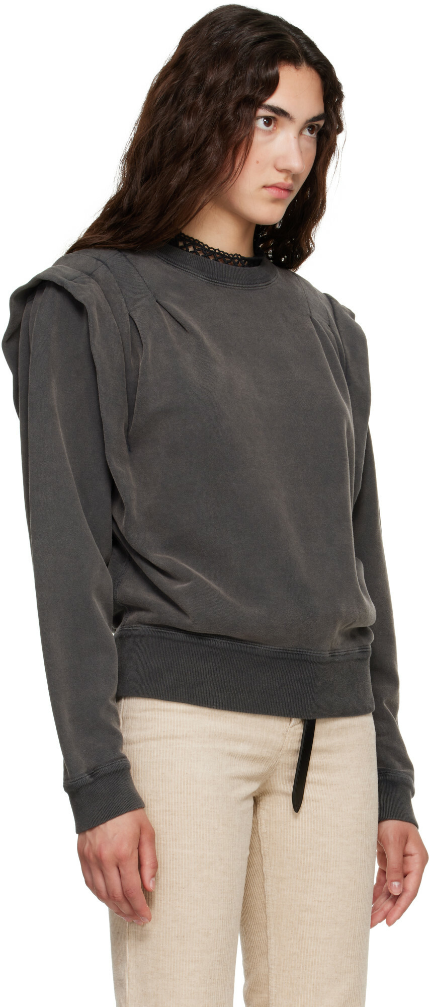 Isabel Marant Etoile Gray Soldy Sweatshirt