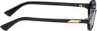 Bottega Veneta Black Classic Oval Sunglasses