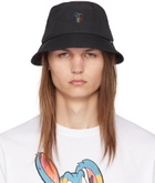 PS by Paul Smith Black Zebra Logo Bucket Hat
