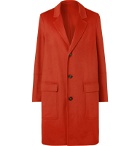 AMI - Wool and Cashmere-Blend Coat - Red