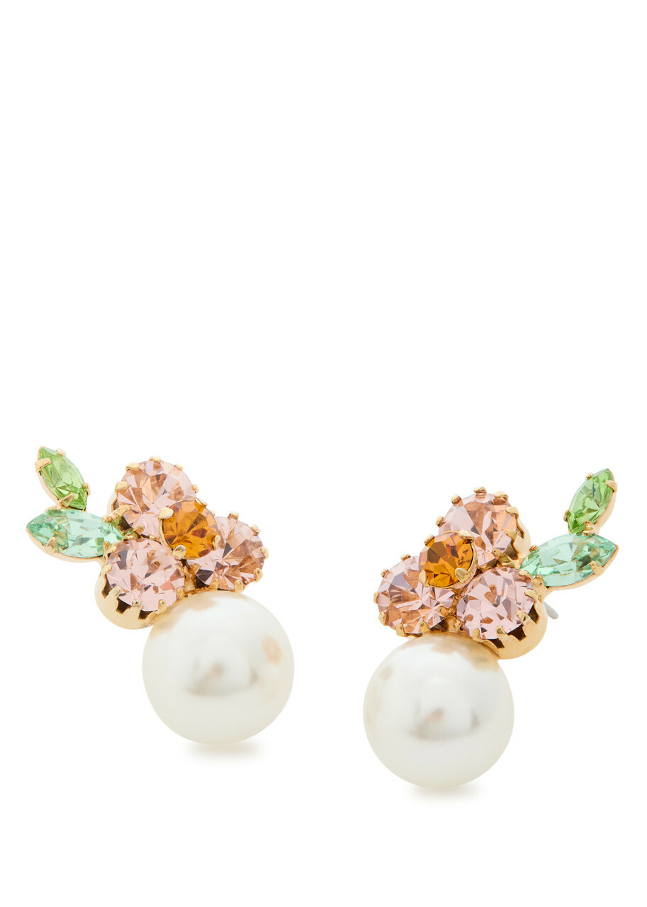Jennifer Behr Vivi 18kt Gold-plated Drop Earrings - Rose - One Size