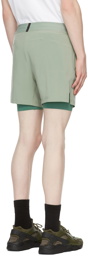 Nike Green Yoga 2-In-1 Shorts