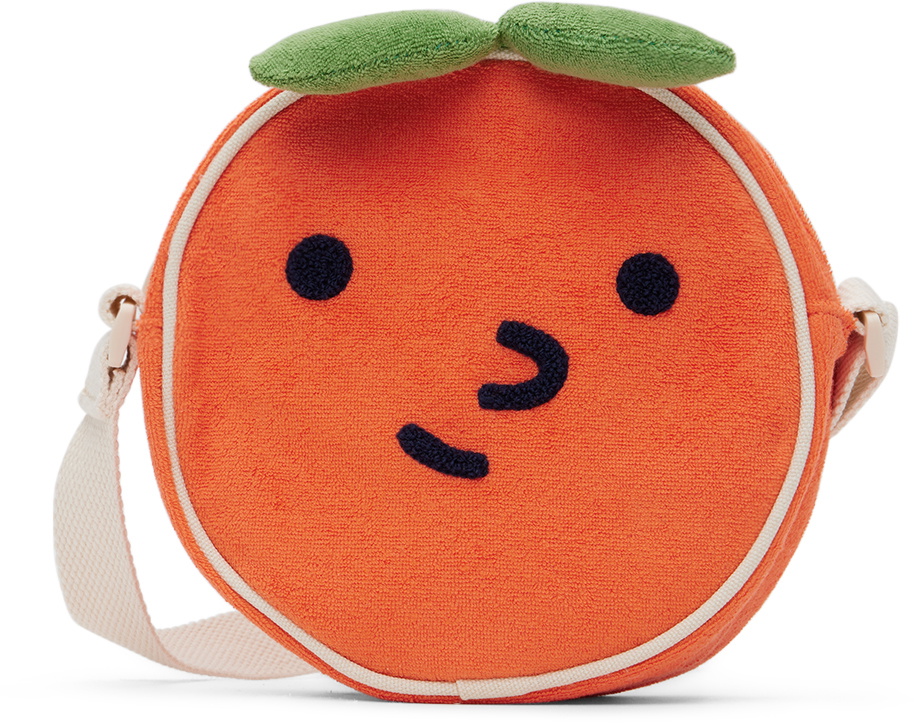TINYCOTTONS Kids Orange Flower Bag