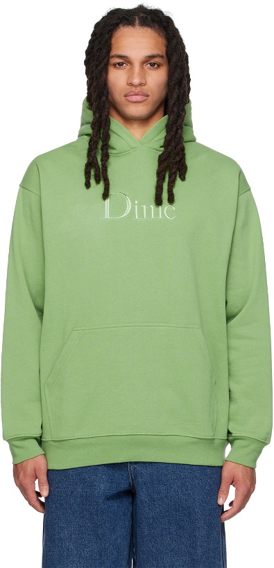 Photo: Dime Green Embroidered Hoodie