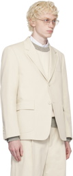 Thom Browne Off-White Unconstructed Blazer