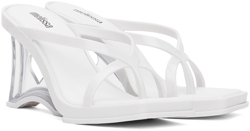 Melissa White Glass Heels