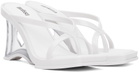 Melissa White Glass Heels