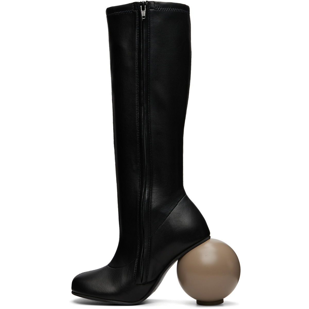 YUME YUME Black & Beige Ball Tall Boots