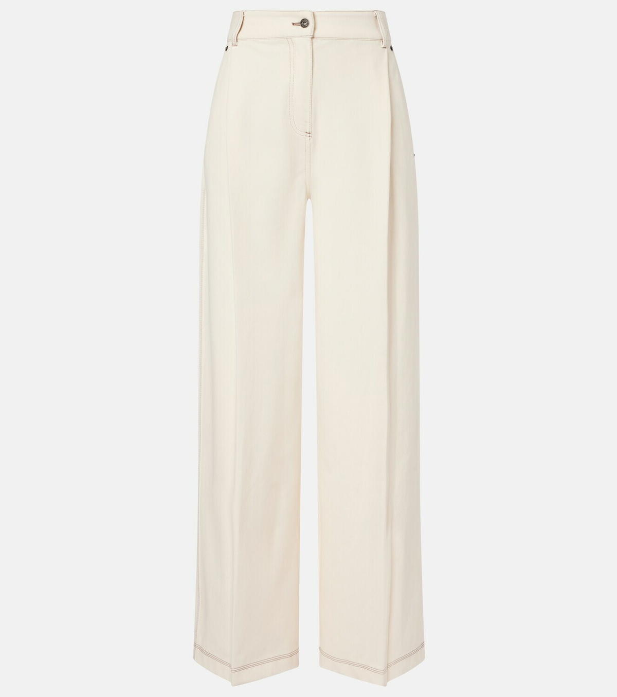 Max Mara Pleated wide-leg jeans