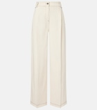 Max Mara Pleated wide-leg jeans