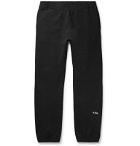 A.P.C. - JJJJound Justin Slim-Fit Logo-Detailed Loopback Cotton-Jersey Sweatpants - Black