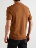 Sunspel - Slim-Fit Cotton-Piqué Polo Shirt - Brown