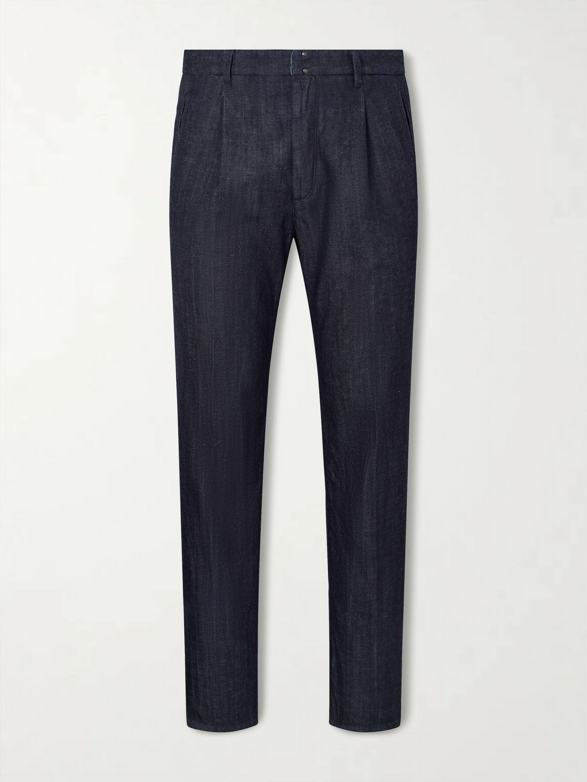 Slowear - Straight-Leg Pleated Jeans - Blue