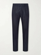 Slowear - Straight-Leg Pleated Jeans - Blue