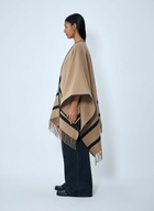 Max Mara Logo Motif Poncho