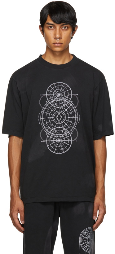 Photo: Marcelo Burlon County of Milan Black Astral Circles Over T-Shirt
