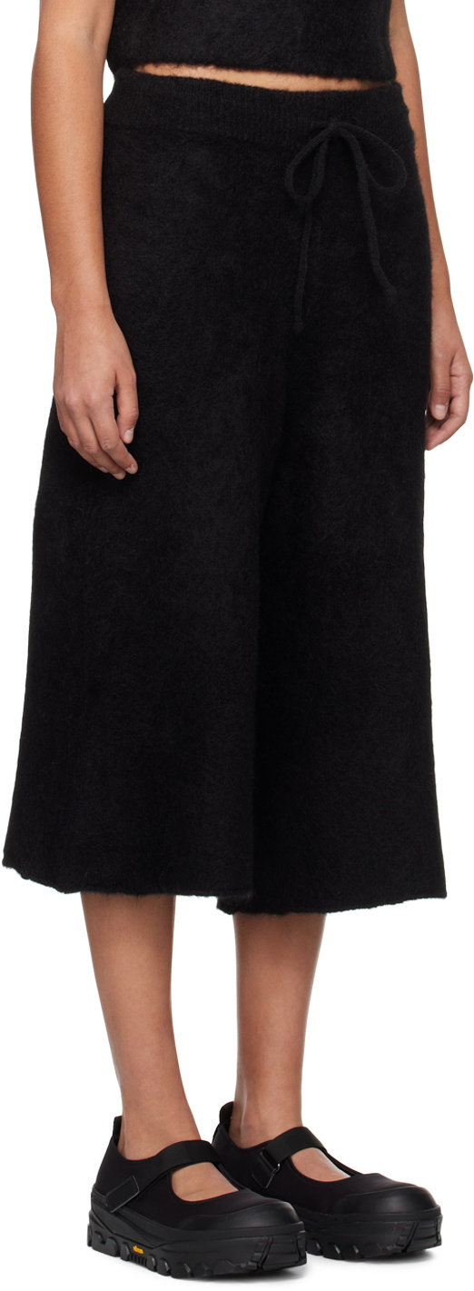 AMOMENTO Black Drawstring Shorts
