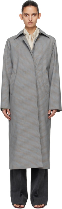Photo: OUR LEGACY Gray & Blue Capital Coat