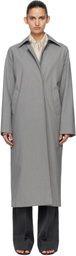 OUR LEGACY Gray & Blue Capital Coat