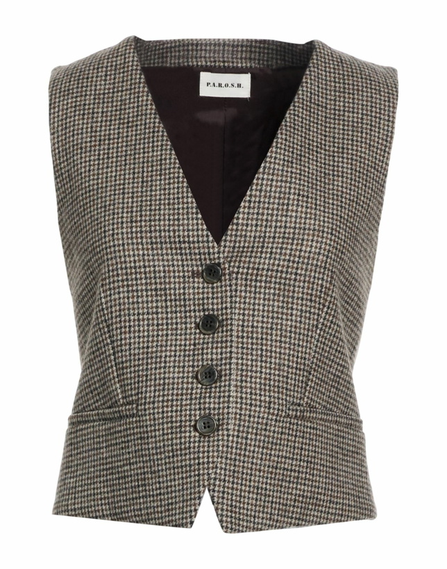 Photo: P. a.r. o.s. h. Womens Tailored Vest Taupe
