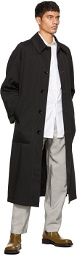 Lemaire Black Raincoat Coat