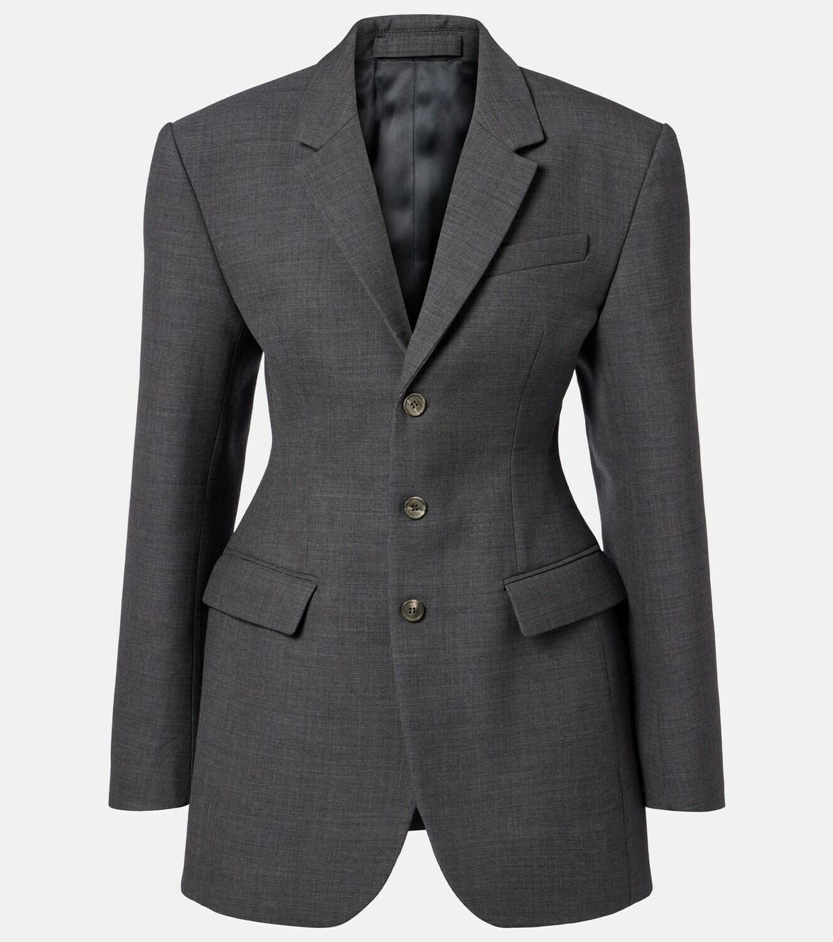 Wardrobe.NYC Peplum virgin wool blazer