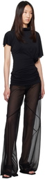 Rick Owens Lilies Black Hollywood Farrah Bias Trousers