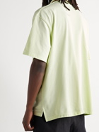 LOEWE - Paula's Ibiza Oversized Logo-Embroidered Cotton-Piqué Polo Shirt - Green
