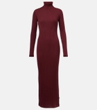 Goldbergh Mireille ribbed-knit turtleneck midi dress