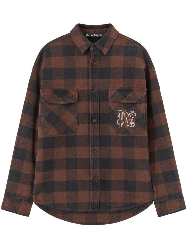 Photo: PALM ANGELS - Monogram Cotton Overshirt