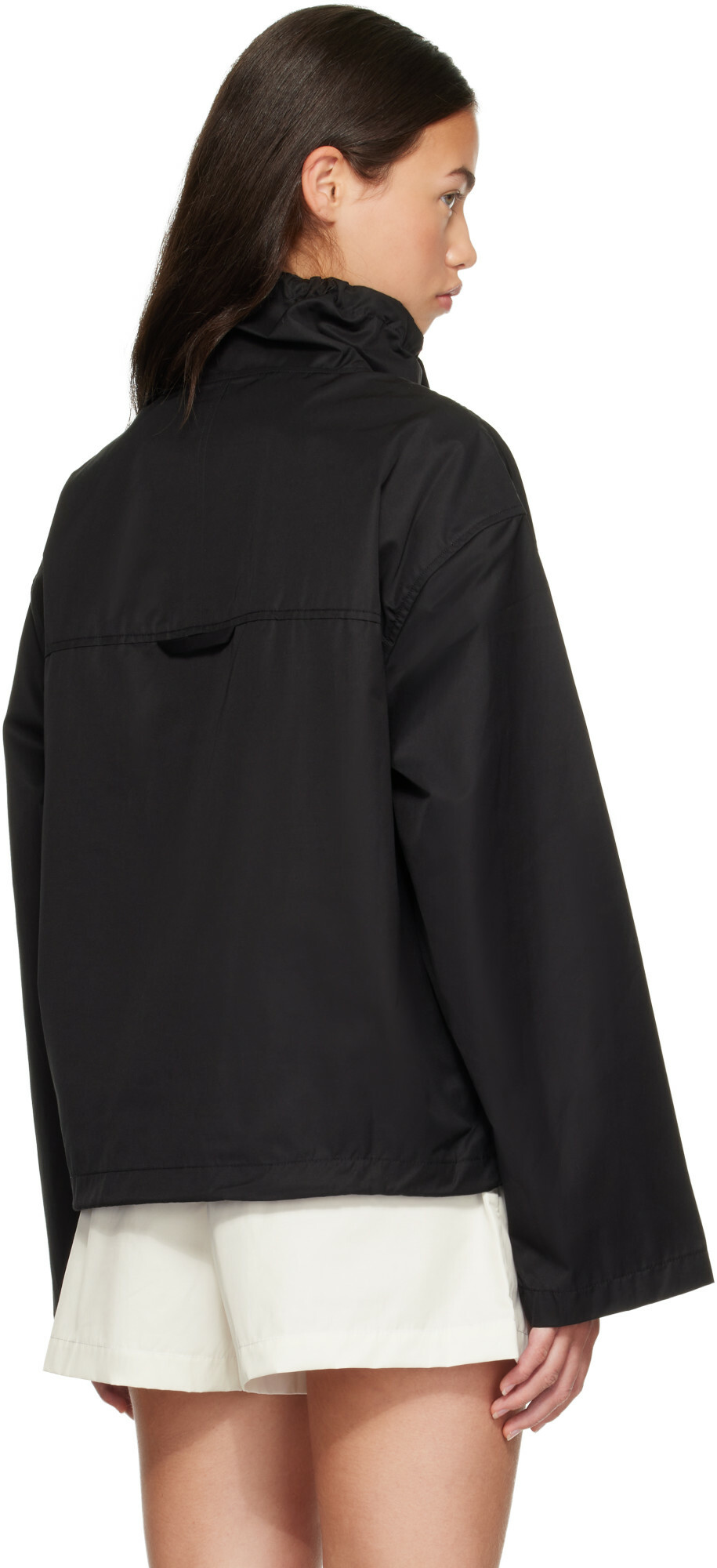 AGOLDE Black Lydia Popover Anorak
