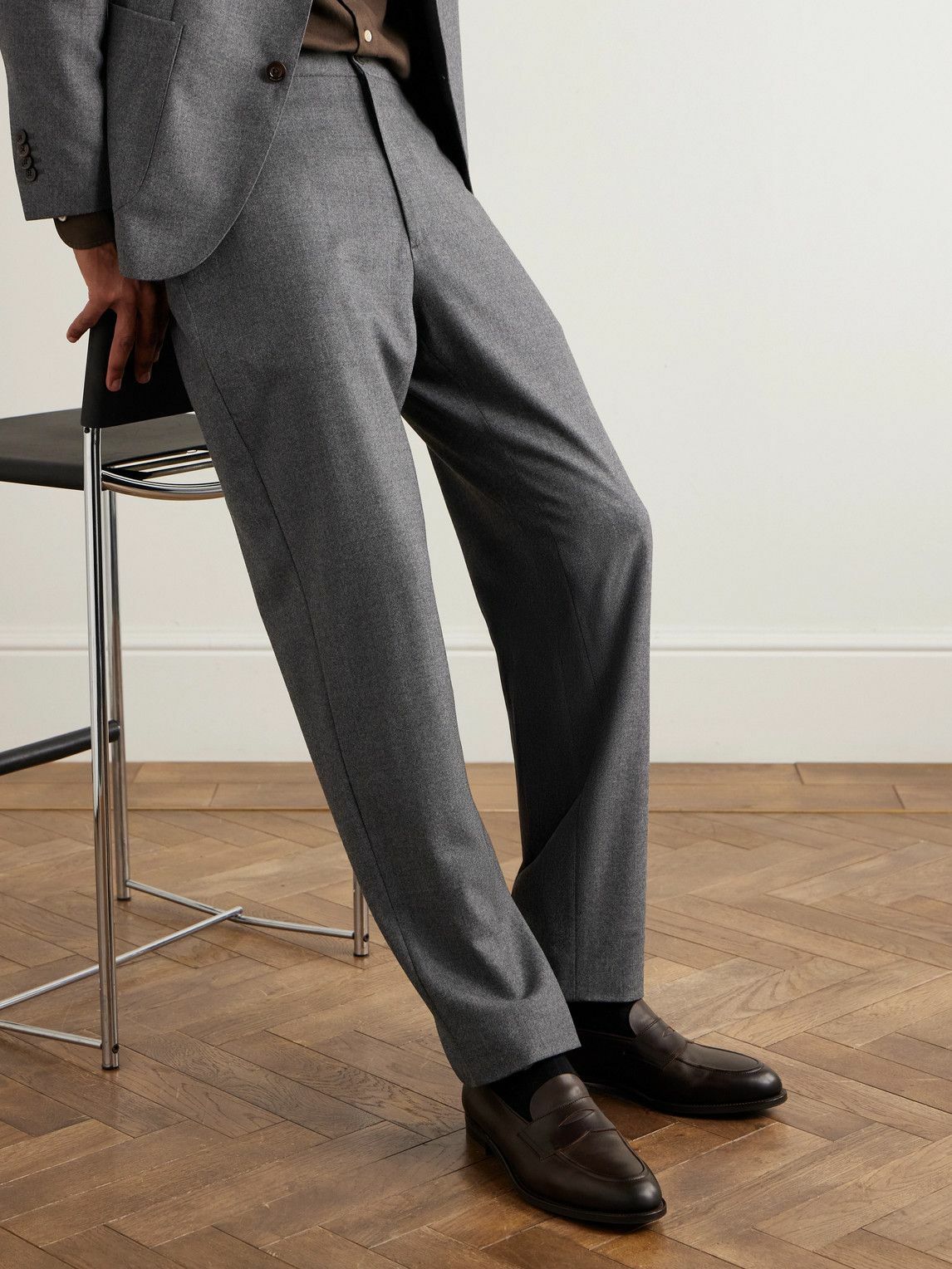 Edward Green - Piccadilly Leather Penny Loafers - Brown