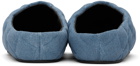 Abra Blue Quilted Slippers