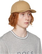 BOSS Tan Embroidered Cap